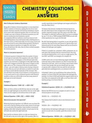 cover image of Chemistry Equations & Answers